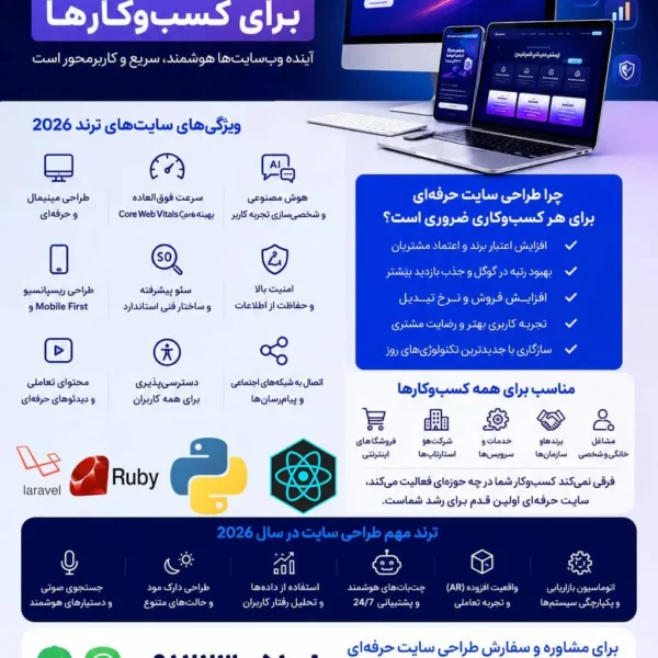 طراحی اختصاصی وب سایت و فروشگاه اینترنتی طراحی سایت فروشگاهی حرفه ای با قالب اختصاصی + نمونه کار طراحی سایت فروشگاهی حرفه ای ساخت سایت در گوگل طراحی سایت حرفه ای خرید سایت فروشگاهی آماده طراحی سایت ایران سایت | طراحی وب سایت بهترین شرکت های ایران طراحی سایت شرکتی ساخت سایت فروشگاهی رایگان ساخت وب سایت شخصی رایگان ساخت سایت رایگان ایرانی طراحی سایت اختصاصی طراحی سایت فروشگاه اینترنتی تخفیف طراحی وب سایت و فروشگاه اینترنتی طراحی سایت اختصاصی و اقتصادی با وبمیترهفت وبمستری سایت شرکتی و فروشگاهی وبمستری سایت خود را به وبمسترهفت بسپارید! وبمسترهفت پیشرو در خدمات وبمستری سایت کسب و کارها طراحی اختصاصی سایت کسب و کارها کد تخفیف طراحی وب سایت و فروشگاه اینترنتی کد تخفیف وبمستری سایت کد تخفیف طراحی سایت طراحی مخصوص سایت فروشگاهی طراحی سایت فروشگاهی اختصاصی Coupon Website Projects discount web design Web Design Discounts Discount Website Templates & Page Designs با ما برند و هویت خود را معرفی کنید، وبمسترهفت طراحی سایت اقساطی طراحی حرفه‌ای و استاندارد بهینه سازی برای موتورهای جستجو تعرفه طراحی وب سایت شرکتی، فروشگاه آنلاین نمونه وب سایت های خبری طراحی شده در وبمسترهفت  مشاوره حرفه ای درباره انتخاب بهترین زبان برنامه نویسی برای سایت کسب و کار ترند طراحی سایت در سال ۲۰۲۶ برای کسب‌وکارها | راهنمای کامل آینده وب‌سایت‌های حرفه‌ای ترند طراحی سایت در سال ۲۰۲۶ برای کسب‌وکارها | راهنمای کامل آینده وب‌سایت‌های حرفه‌ای